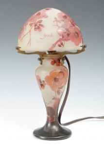 2 lámparas de art nouveau en subasta online